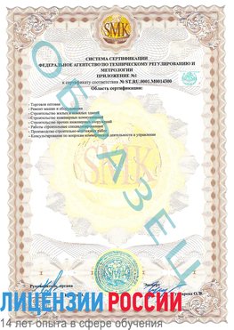 Образец сертификата соответствия (приложение) Кодинск Сертификат OHSAS 18001